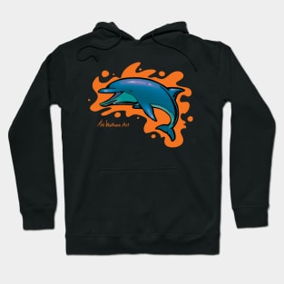 Rad colorful dolphin Color Variant B Hoodie